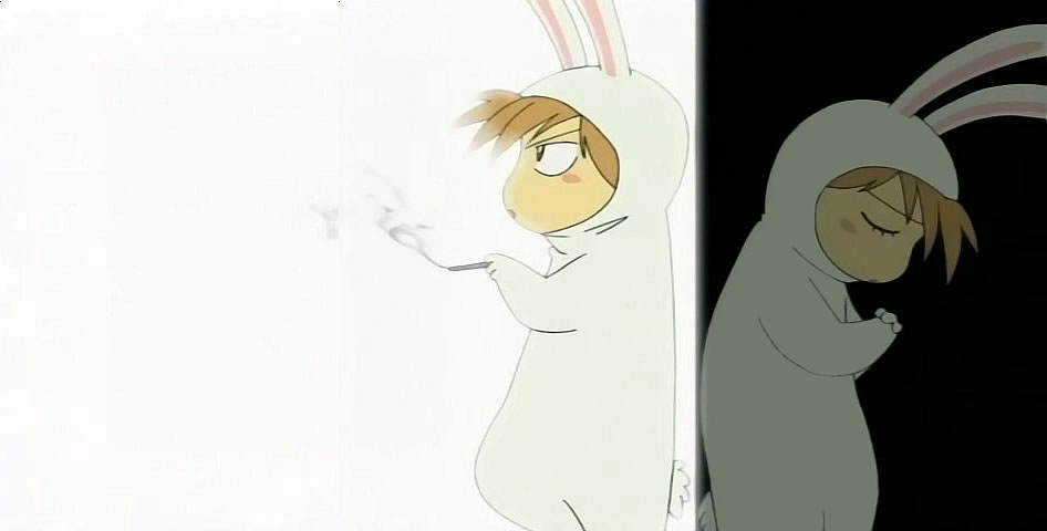 anime Damekko Doubutsu 21 Useless Animals аниме Бесполезные Зверушки недоверчивый заяц