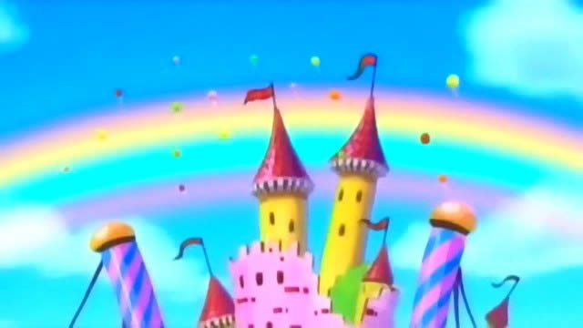anime Abenobashi 07 nice castle rainbow    