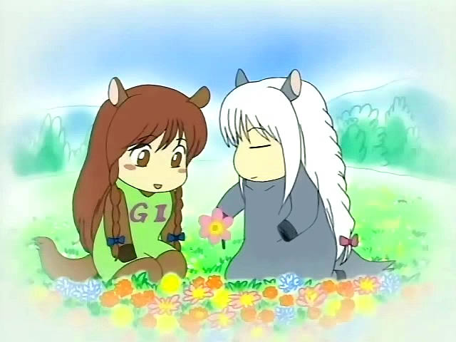 love flower glade horse animal - anime Damekko Doubutsu 15 купить аниме Бесполезные зверюшки по почте