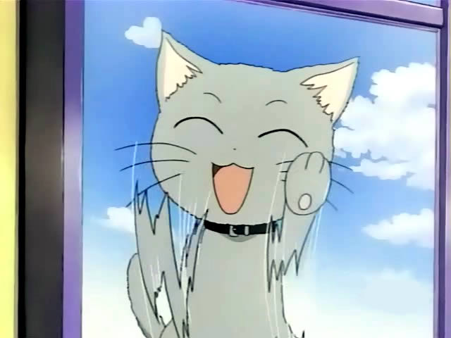 anime Ultra Maniac 03 cat Rio in window - Neko анимэ котик